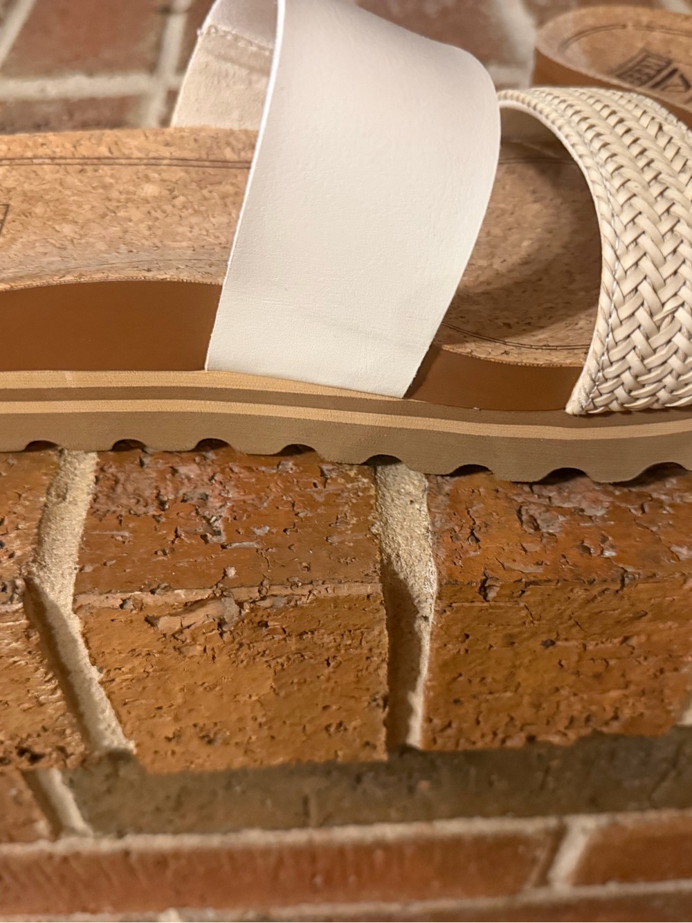 Reef Vintage White Double-Strap Slide Sandal - Picture 4 of 10